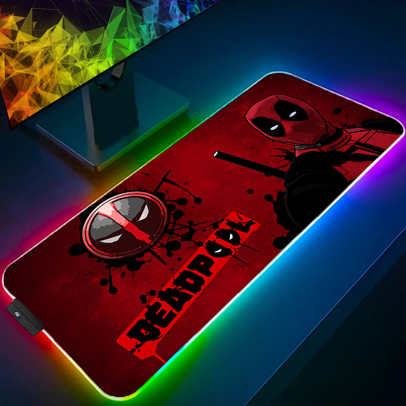 Tablet Cute Accessories - LED Mauspad Gaming Hintergrundbeleuchtung Lock Edge