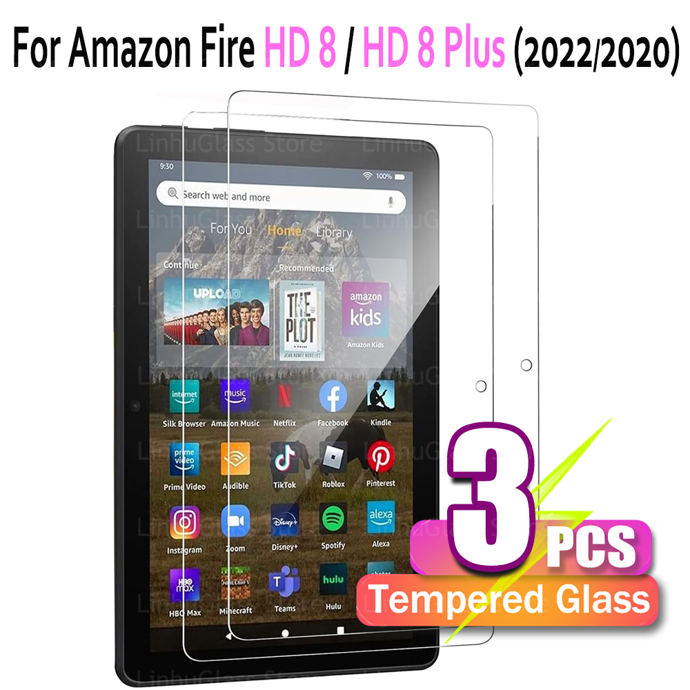 Temu Tablet Accessories - Displayschutzfolie für Fire HD 8 &