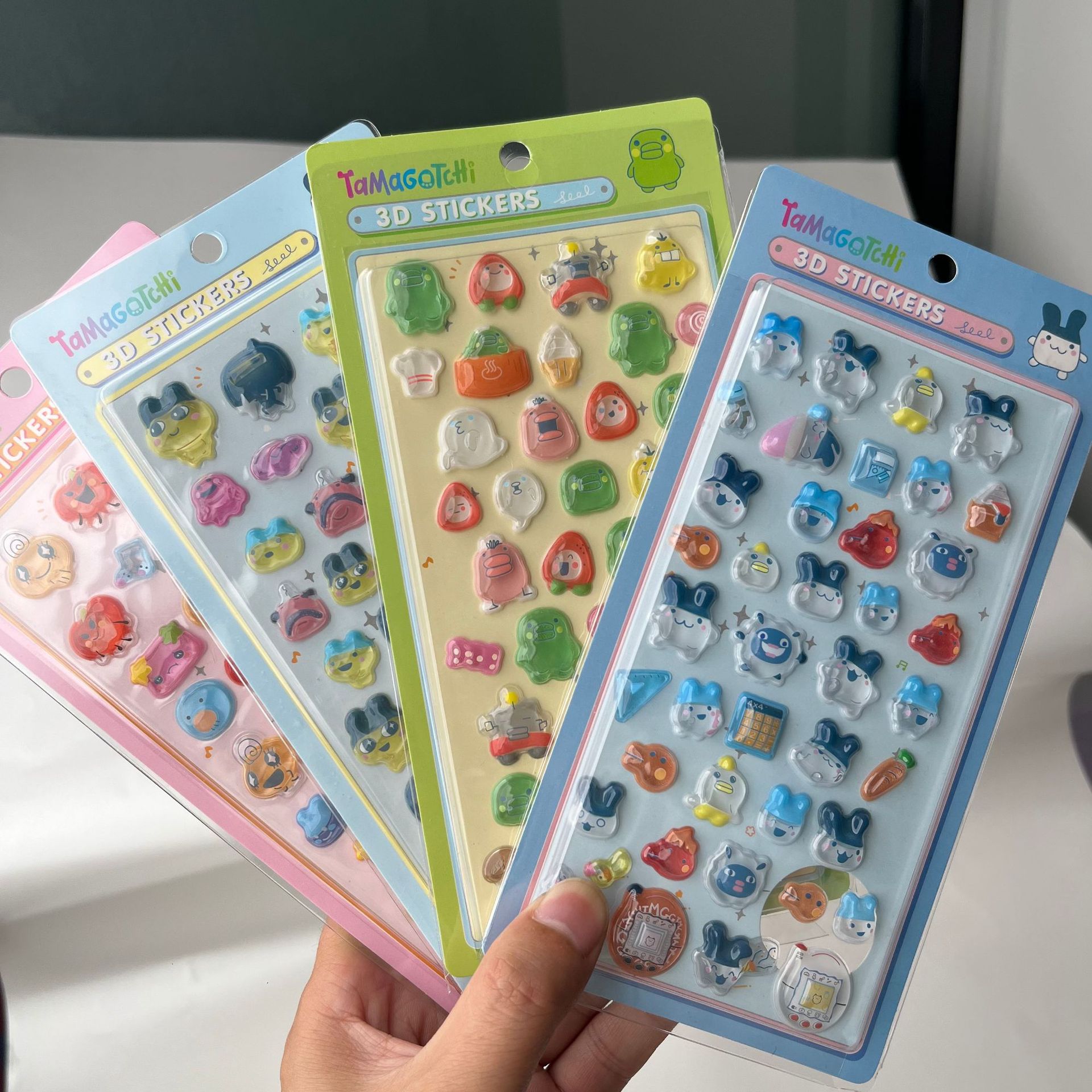 Tablet Cute Accessories - Niedliche Tamagotchi 3D Puffy Sticker Retro