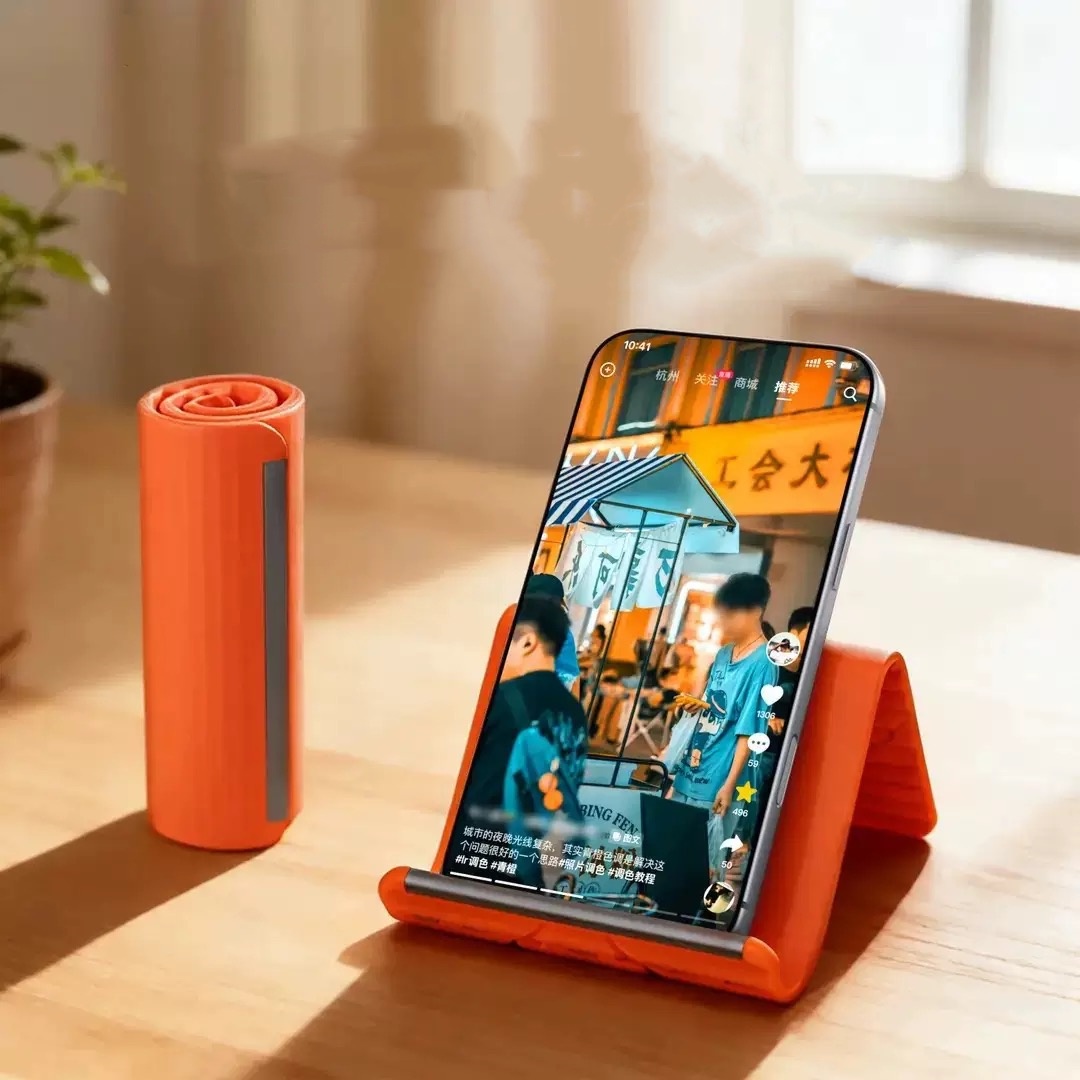 Tablet Accessories - Flexibler Tragbarer Telefonständer aus Silikon für