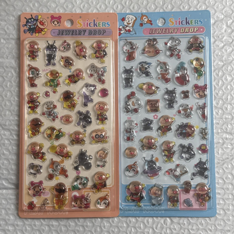 Tablet Computer Accessories - Kawaii Anpanman 3D-Relief-Aufkleber, Kreativität, Cartoon-Kristallaufkleber, DIY-Handyhülle,