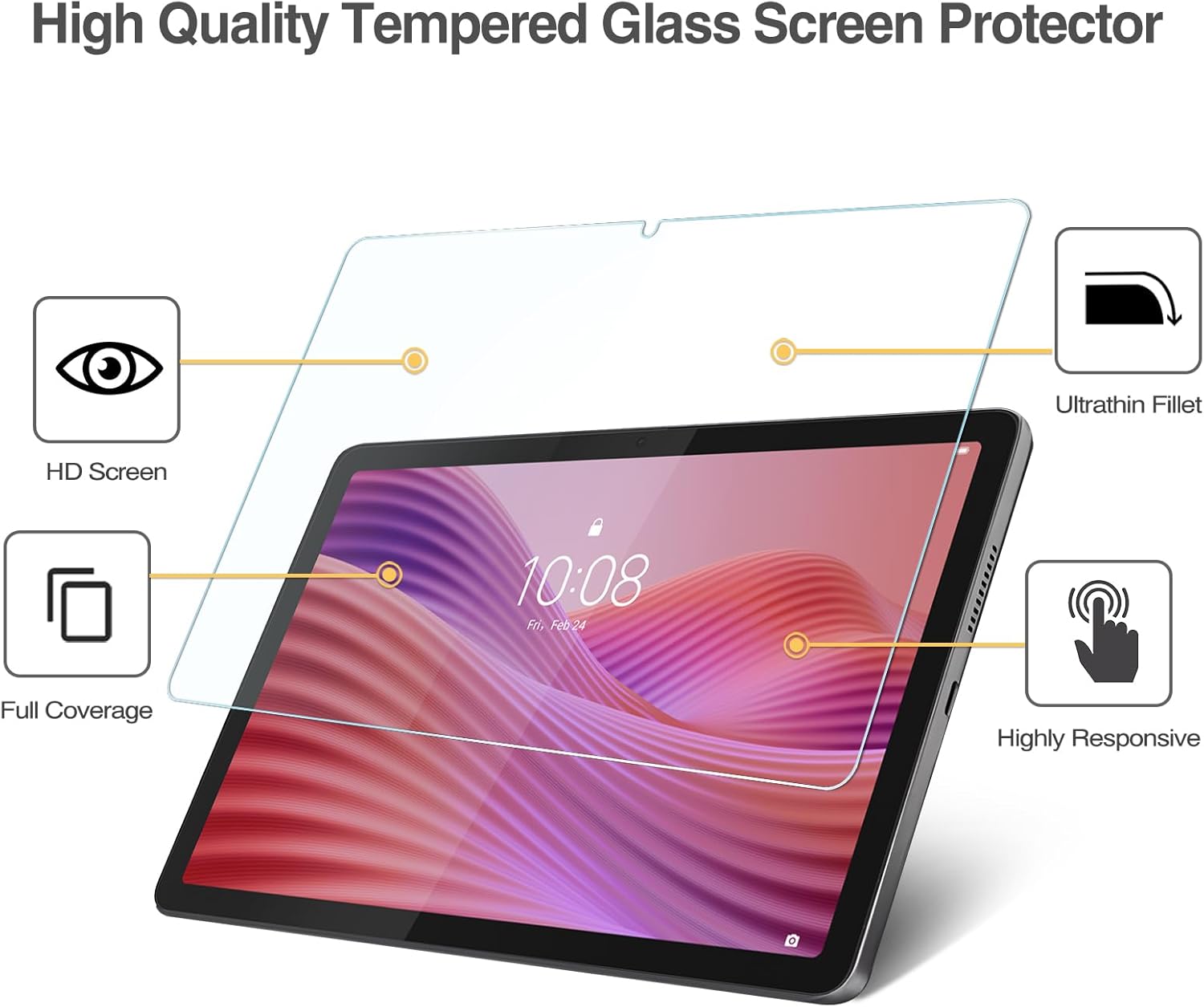 1 Stück 9H gehärtetes Glas Tab – Temu Tablet Accessories Bewertung und Preis