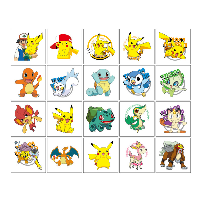 5*5cm 20 Stück Pokemon Pikachu – Tablet Cute Accessories Bewertung und Preis