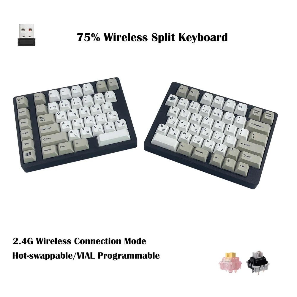 WS75 Ergonomische geteilte mec – Tablet Accessories 3D Print Bewertung und Preis