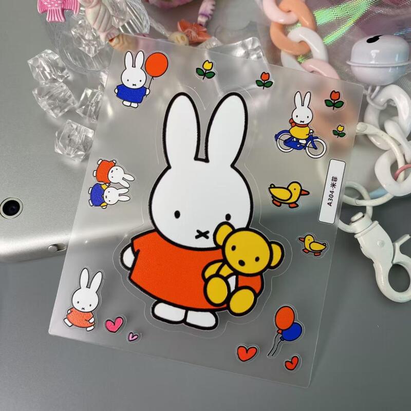 Cartoon Miffy 3D-Aufkleber Nie – Tablet Accessories 3D Print Bewertung und Preis