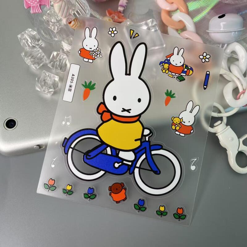 Cartoon Miffy 3D-Aufkleber Nie – Tablet Accessories 3D Print Bewertung und Preis